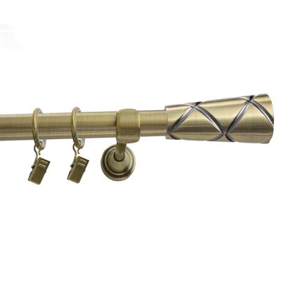 DEKOR Antique Gold Curtain Rod, 270 cm – Davi