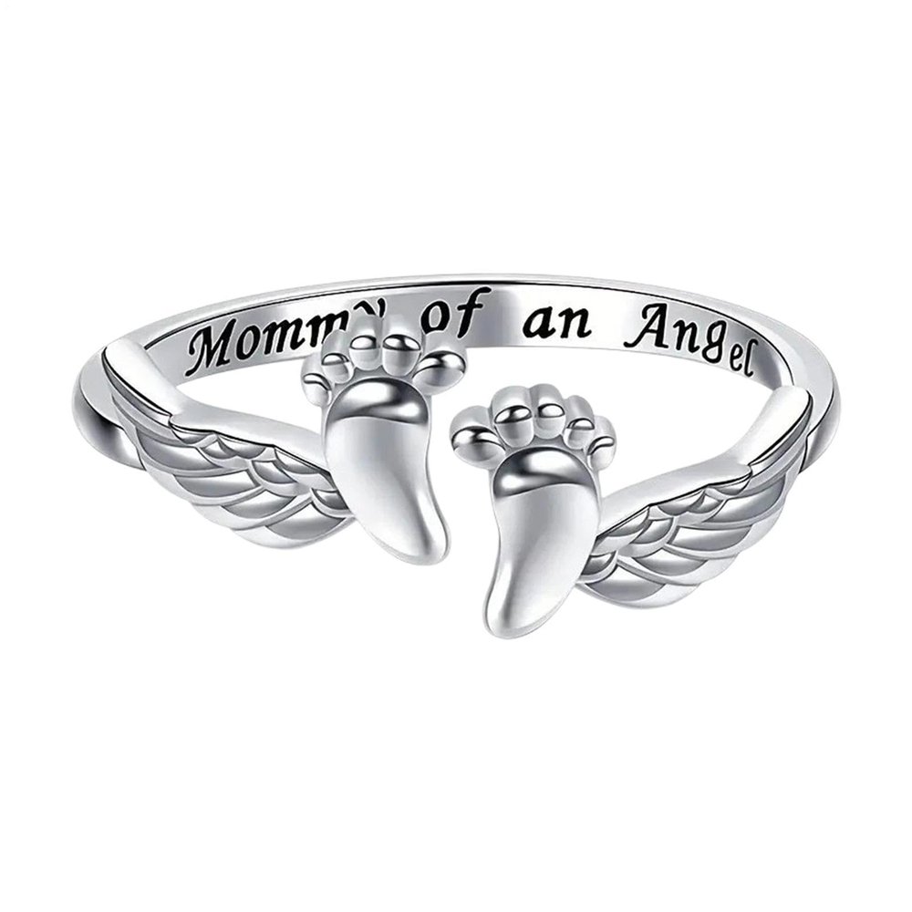 Mom Angel Ring - Elegant Open Rings for Women