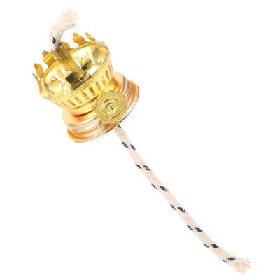 GALPADA Gold-Colored Wick Holder and Replacement Burner for Kerosene Lamps