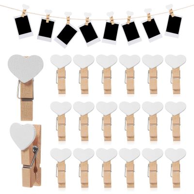 ibasenice Mini Heart-Shaped Clips - 20 Pack