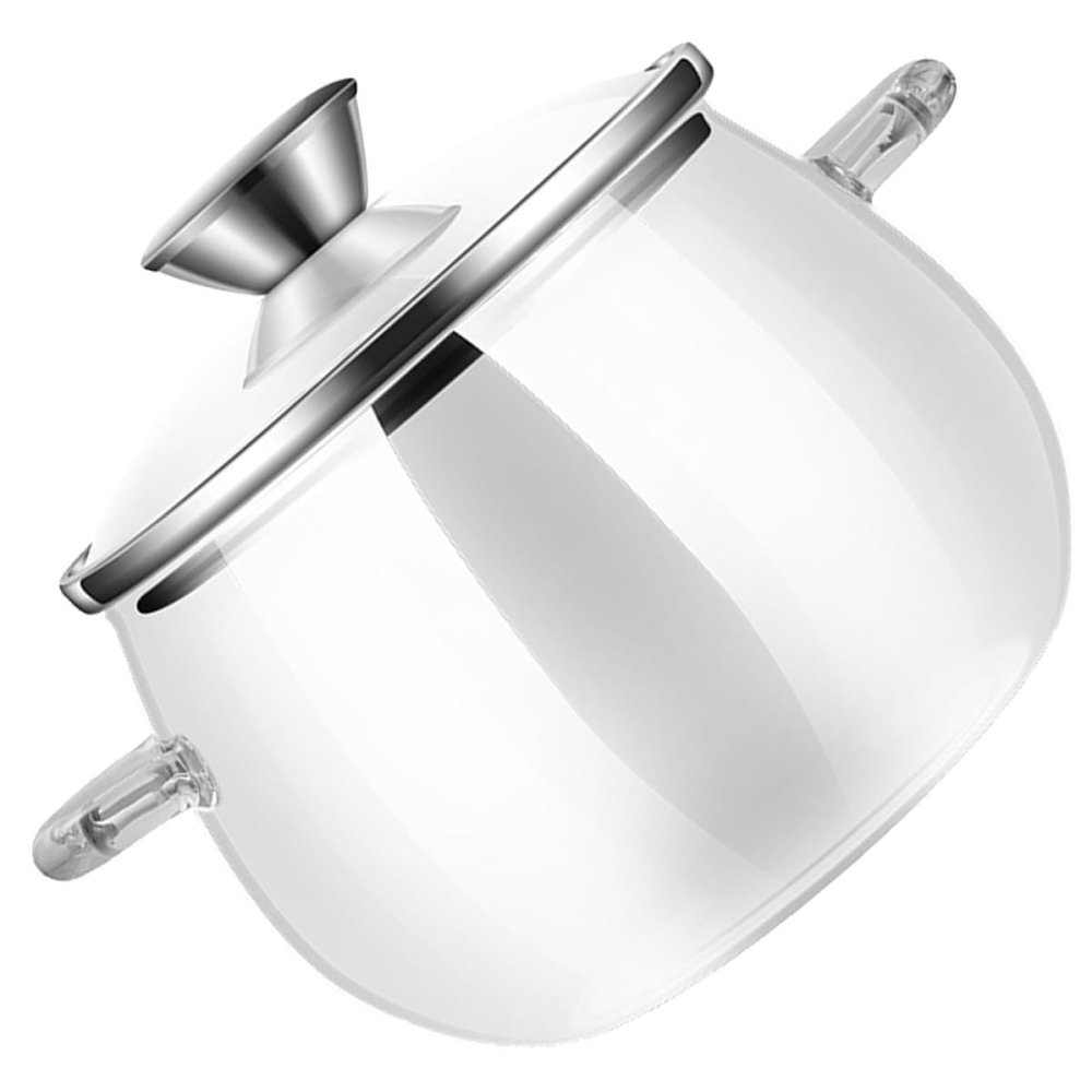 DRESSOOS 1200 ml Glass Container with Lid and Spoon, Glass and Stainless Steel Food Storage Jar