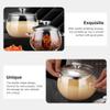 DRESSOOS 1200 ml Glass Container with Lid and Spoon, Glass and Stainless Steel Food Storage Jar view 3