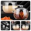 DRESSOOS 1200 ml Glass Container with Lid and Spoon, Glass and Stainless Steel Food Storage Jar view 4