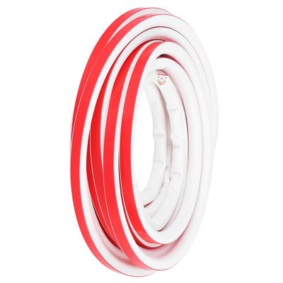 Qcwwy 9 mm x 8 mm Silicone Anti-Collision Strip, 6 m, Soundproof Sealing Tape for Doors, Windows, Cars, Machines, Refrigerators, and Household Items