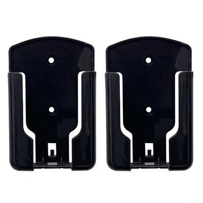 Remote Control Wall Mount, 2-Pack for TV, AC, Office (Black)