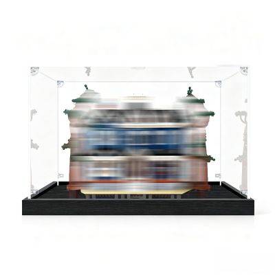 Acrylic Display Case for Le*-GO 11370 Stran*ger Things: Der Mai*Sound Tief - Ultra-Clear and Dustproof (Model Not Included) (Black - 3 mm)