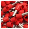 ZDVHOMCB 100 Red Copper Wire Crimp Connectors, Insulated Pin Cord End Terminals, AWG 18 view 3