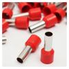 ZDVHOMCB 100 Red Copper Wire Crimp Connectors, Insulated Pin Cord End Terminals, AWG 18 view 4