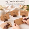 Wooden Table Card Holder, Half-Round Design view 4
