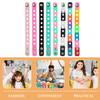 HOLIDYOYO 8-Pack Adjustable Stretch Silicone Bracelets for Parties and Everyday Wear view 3