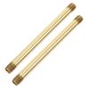 GRIRIW Copper Tubes for DIY Lighting Projects and Lamp Repairs, 2-Pack, M10 Straight Hollow Threaded Tubes view 1