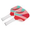 Lightweight Fiberglass Pickleball Paddle Set, Pickleball Paddles with Protective PVC Edge Guard, Breathable PU Grip, Portable Sports Equipment with Carrying Bag for Men and view 2