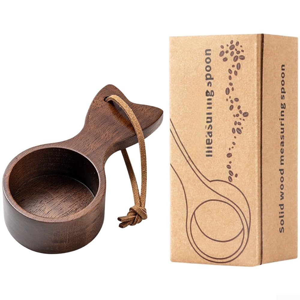 Black Walnut Scoop with Fish Tail Ergonomics