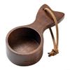 Black Walnut Scoop with Fish Tail Ergonomics view 2