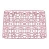 Sponge Mat, Silicone, Kitchen Splash, Heat Resistant -40°C to 220°C, Perforated Design, Quick Draining, Non-Slip, Scratch Resistant, Dishwasher Safe, Insulating, 40 x 27 cm, Pink view 1