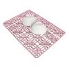 Sponge Mat, Silicone, Kitchen Splash, Heat Resistant -40°C to 220°C, Perforated Design, Quick Draining, Non-Slip, Scratch Resistant, Dishwasher Safe, Insulating, 40 x 27 cm, Pink view 4