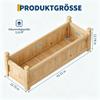Rectangular Wooden Raised Garden Bed, 110 x 40 x 35 cm, Yellow view 2