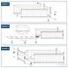 Rectangular Wooden Raised Garden Bed, 110 x 40 x 35 cm, Yellow view 3