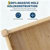 Rectangular Wooden Raised Garden Bed, 110 x 40 x 35 cm, Yellow view 4
