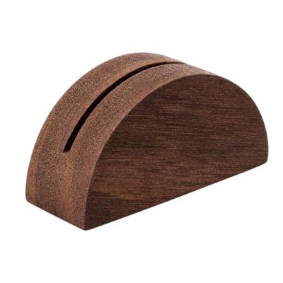 Wooden Table Card Holders, Half-Round Design