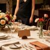 Wooden Table Card Holders, Half-Round Design view 2
