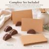 Wooden Table Card Holders, Half-Round Design view 4