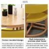 Modern Round Dining Set for 4 with Chairs and Coffee Table view 2