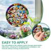 20.3 x 20.3 cm Stained Glass Window Film - Hummingbird Pattern view 3