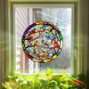 20.3 x 20.3 cm Stained Glass Window Film - Hummingbird Pattern view 4