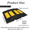 Modular Rubber Speed Bump with Reflective Strips view 2
