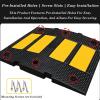 Modular Rubber Speed Bump with Reflective Strips view 3
