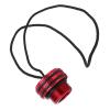 Naroote Scuba Tank Valve Dust Plug, Aluminum Alloy DIN Cover with Lanyard, 2.3 cm Thread OD, Red view 3