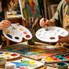 Color Palette Tray with 6 Brushes - Art Supplies view 3