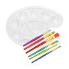Generic Paint Palette Tray with 6 Brushes view 1