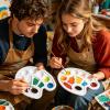 Generic Paint Palette Tray with 6 Brushes view 3