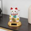 Agatige 2-Pack Solar-Powered Waving Lucky Cats, White, 3.15 x 1.77 x 1.77 in view 4