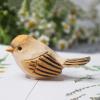 Generic Winter Bird Decor - Cute Wooden Sparrow Figures view 3