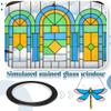 Black PET Lead Lines for Stained Glass view 4