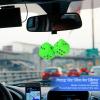 Generic Car Dice - Plush Mirror Hanging Decoration view 2