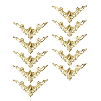 CANIGHT 20-Piece Vintage Gold Iron Book Corner Protectors