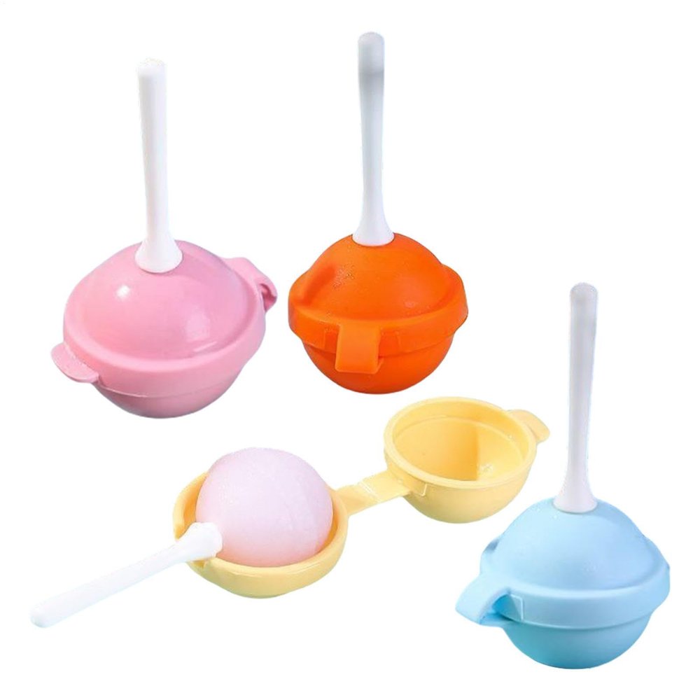 Chocolate Lollipop Molds - 4 Pack Silicone Reusable Non-Stick Round Maker
