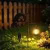 Xevinas Iron Cat & Dog Solar Garden Statues, Weather-Resistant Outdoor Decor view 1