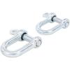 Type D Shackle Set, 2 Pieces, Heavy-Duty Steel, Secure Attachment, D-Work view 3