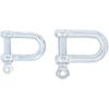 Type D Shackle Set, 2 Pieces, Heavy-Duty Steel, Secure Attachment, D-Work view 4