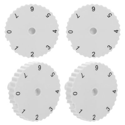 Freezer Dial Knob Replacement, 7 Settings, 4-Pack, White