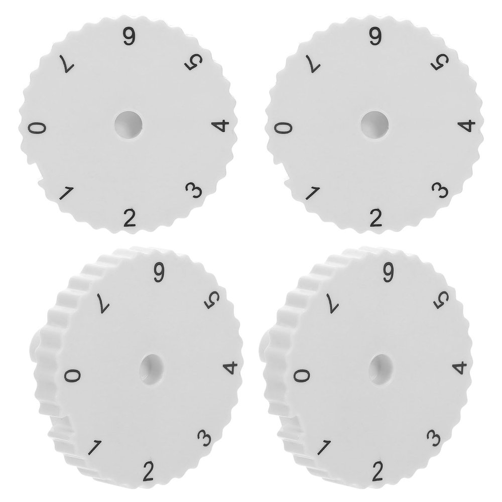 Freezer Dial Knob Replacement, 7 Settings, 4-Pack, White