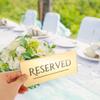 Artibetter Gold Acrylic Reserved Table Signs, 4-Piece Set view 3