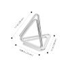 COMPUKAS Silver Triangular Table Card Holders - 6 Pack view 2