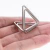 COMPUKAS Silver Triangular Table Card Holders - 6 Pack view 3