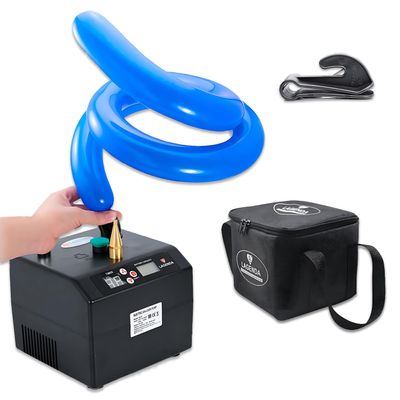 Portable Electric Inflator and Modeling Balloon Pump with Foldable Handle, Compact Size